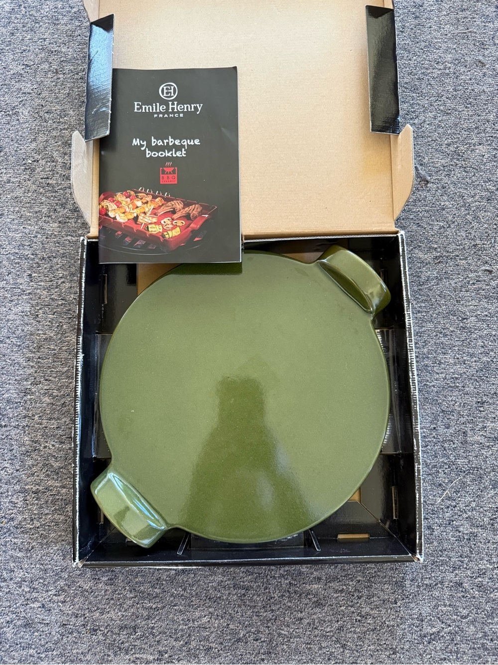 Emile Henry Pizza Stone BBQ Grill Pan